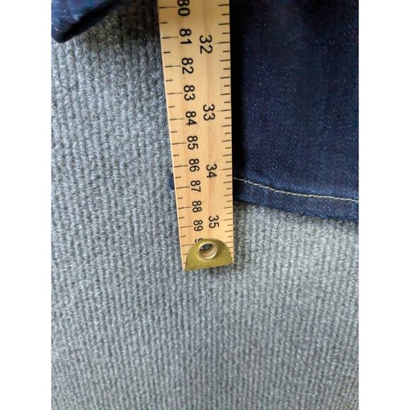 7 For All Mankind Jeans Mens 36x34.5 Standard Button Fly Luxe Performance Dark - Picture 7 of 13